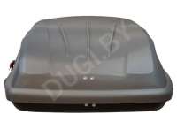 Багажник на крышу Автобокс (370л) на крышу FirstBag цвет серый матовый Citroen C3 Picasso 2012г.  - Фото 4