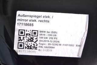 Зеркало наружное правое BMW 3 G20/G21 2019г. 6914066 , art437828 - Фото 7