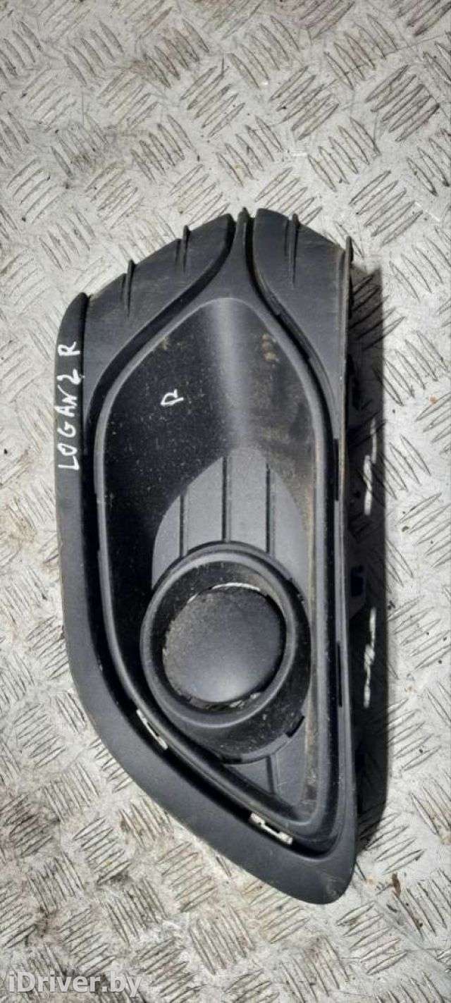 Заглушка (решетка) в бампер передний Renault Logan 2 2018г. 263316043R - Фото 1