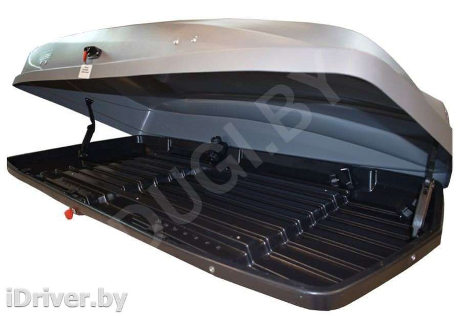 Багажник на крышу Автобокс (480л) FirstBag J480.007 (195x85x40 см) цвет серый Isuzu Axiom 2012г.   - Фото 6