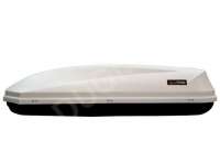 Багажник на крышу Автобокс (450л) на крышу FirstBag, цвет белый матовый Geely Emgrand 7 2012г.  - Фото 4