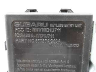 Блок управления бесключевого доступа Subaru Tribeca 2009г. 88035AG03A - Фото 3