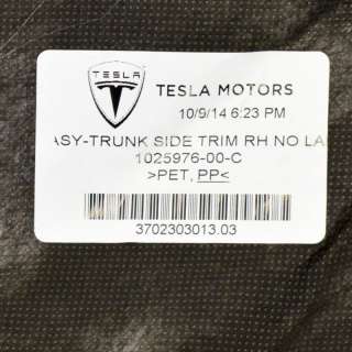 Обшивка багажника Tesla model S 2014г. 1025976-00-C , art457439 - Фото 6