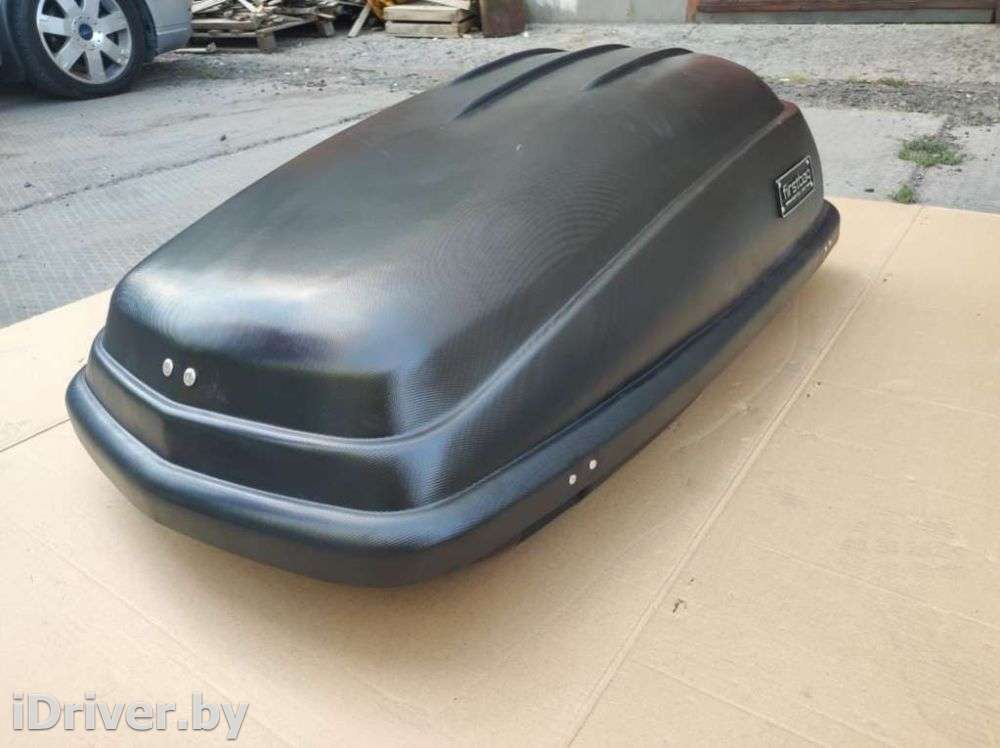 Багажник на крышу Автобокс (250л) FirstBag , цвет черный матовый Alfa Romeo Brera 2012г.   - Фото 11
