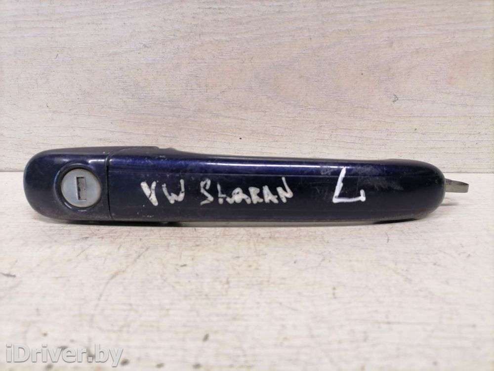 Ручка наружная передняя левая Volkswagen Sharan 1 2000г.   - Фото 1