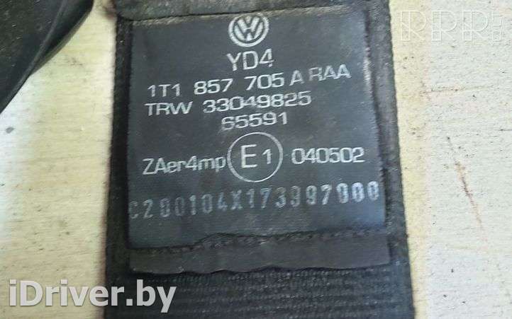 Ремень безопасности Volkswagen Touran 1 2005г. 1t1857705a, 33049825 , artSEA4849  - Фото 2