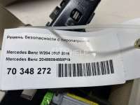 Ремень безопасности с пиропатроном Mercedes C W204 2008г. 20486094858P19 - Фото 8