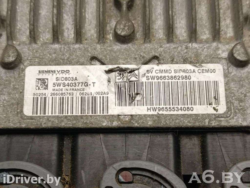 Блок управления двигателем Citroen C8 2008г. 9663862980, 5WS40377G-T  - Фото 3