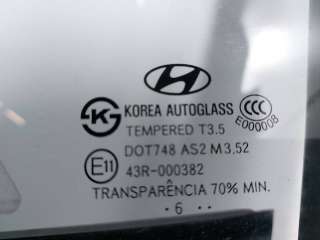 Стекло двери передней левой Hyundai Santa FE 2 (CM) 2008г.  - Фото 2