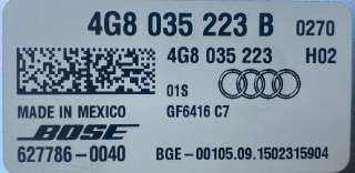 4G8035223B АУДИОСИСТЕМА (КОМПЛЕКТ) Audi A7 1 (S7,RS7) Арт 6571_5