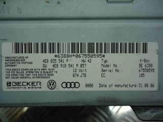 4E0035541P Блок управления приема сигнала магнитолы Audi Q7 4L Арт 00076640, вид 2