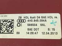 Фонарь крышки багажника правый Audi A8 D4 (S8) 2013г. 4H0945094A - Фото 5