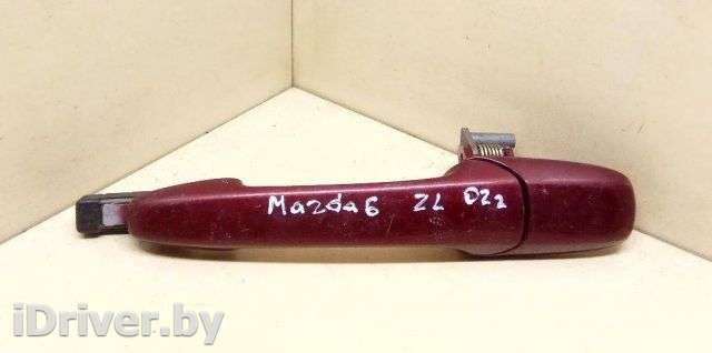 Ручка наружная задняя левая Mazda 6 1 2002г.  - Фото 1
