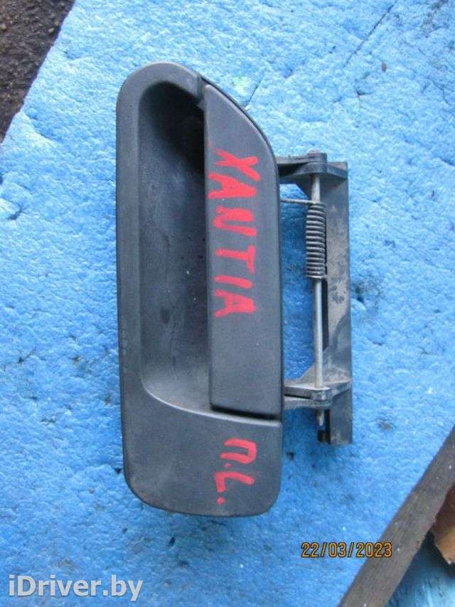 Ручка наружная задняя левая Citroen Xantia 1996г.  - Фото 1